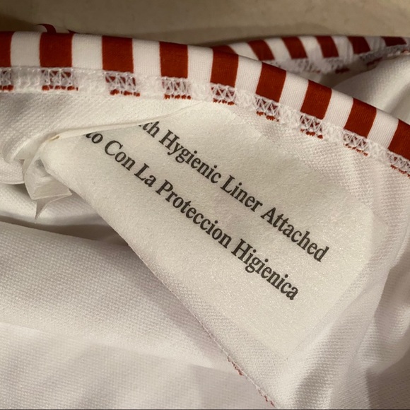 KONA SOL Red Stripe One Piece Strapless Swimsuit - Picture 6 of 11